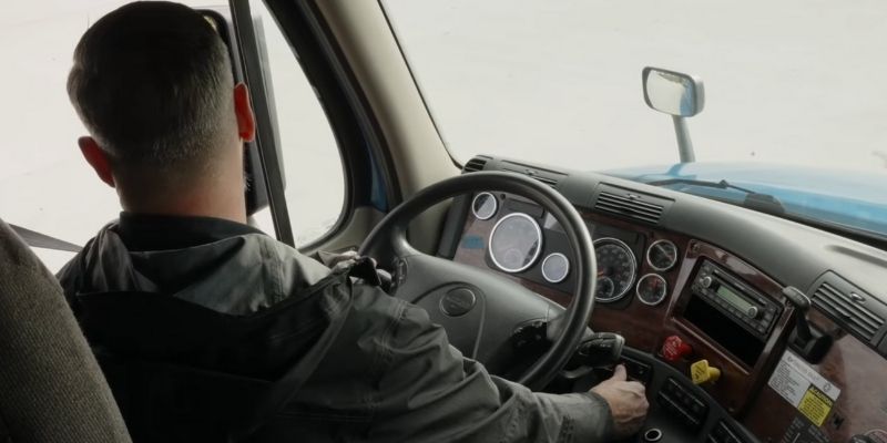 Jeff Steinberg doing pre-trip in-cab step by step